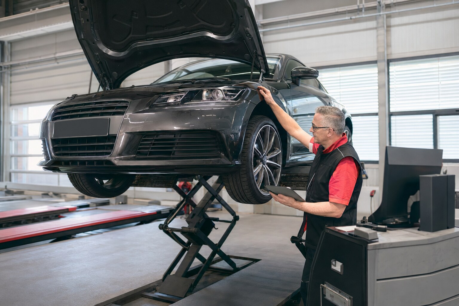 Umfassende Fahrzeugprüfung für ein Vollgutachten